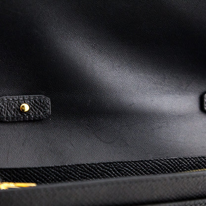 Hermes Black Epsom Constance Long To Go Wallet