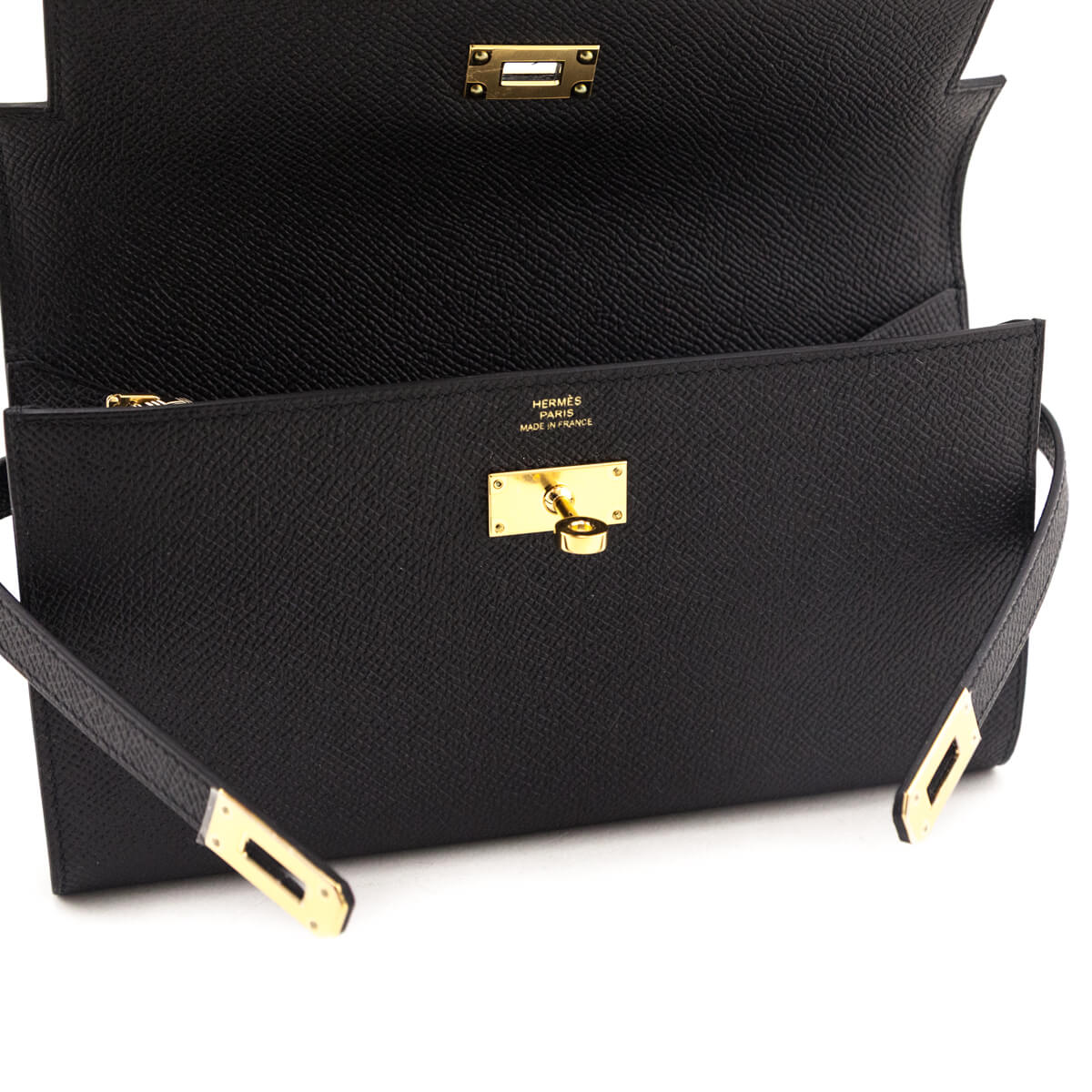 Black Epsom Kelly Longue Wallet — Kovancy