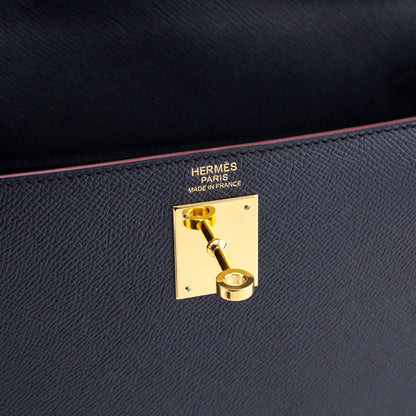Hermes Bleu Indigo Epsom Kelly Sellier II 32