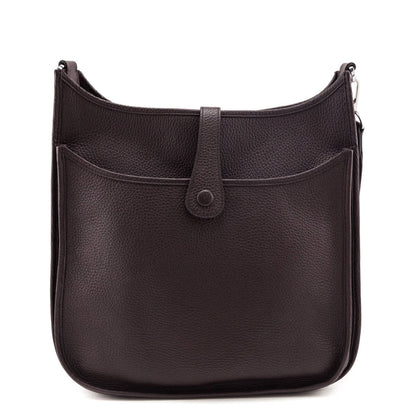 Hermes Cocoa Taurillon Clemence Evelyne III GM