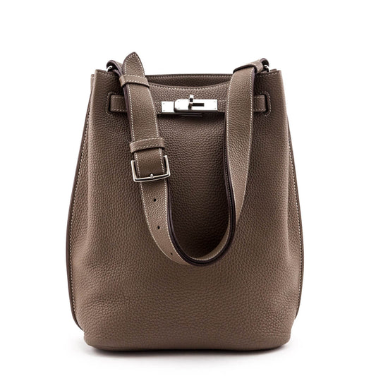 Hermes Etoupe Clemence So Kelly 22