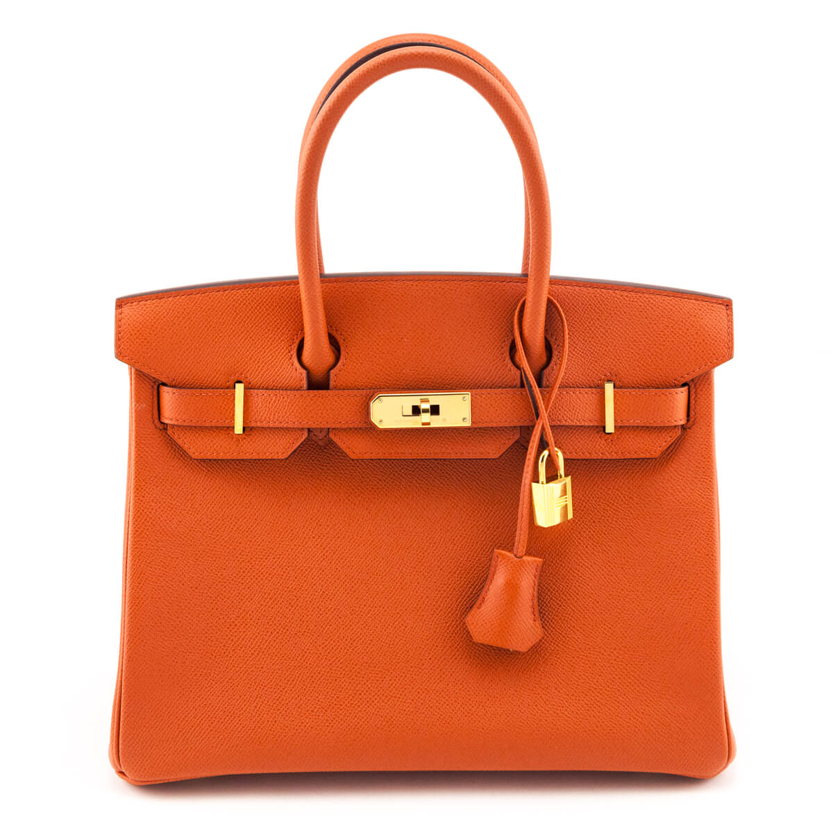 Orange Terre Battue Epsom Birkin 30 — Kovancy