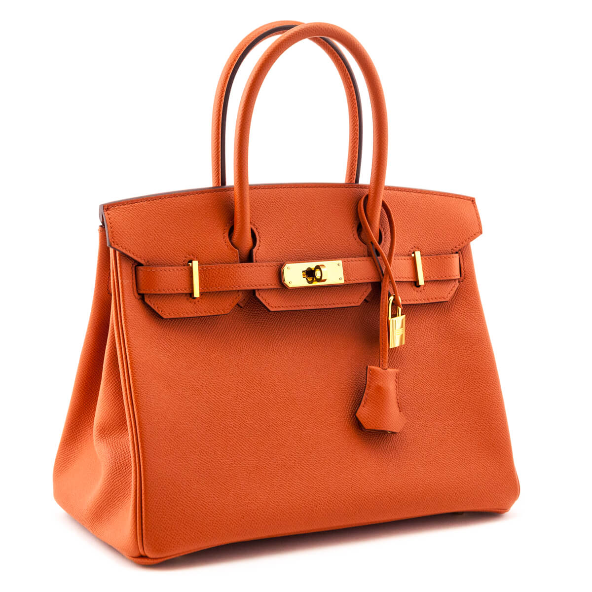 Orange Terre Battue Epsom Birkin 30 — Kovancy