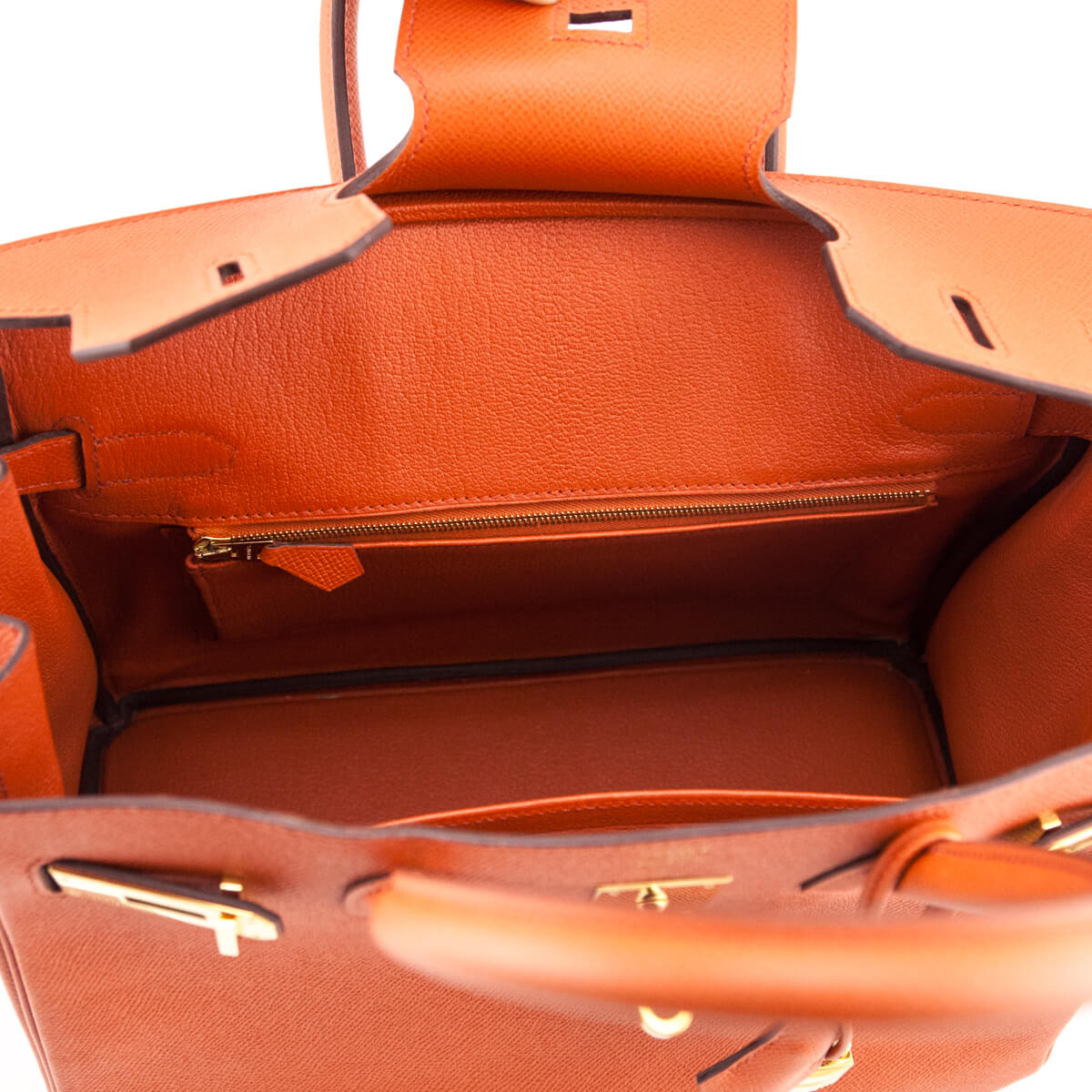 Orange Terre Battue Epsom Birkin 30 — Kovancy