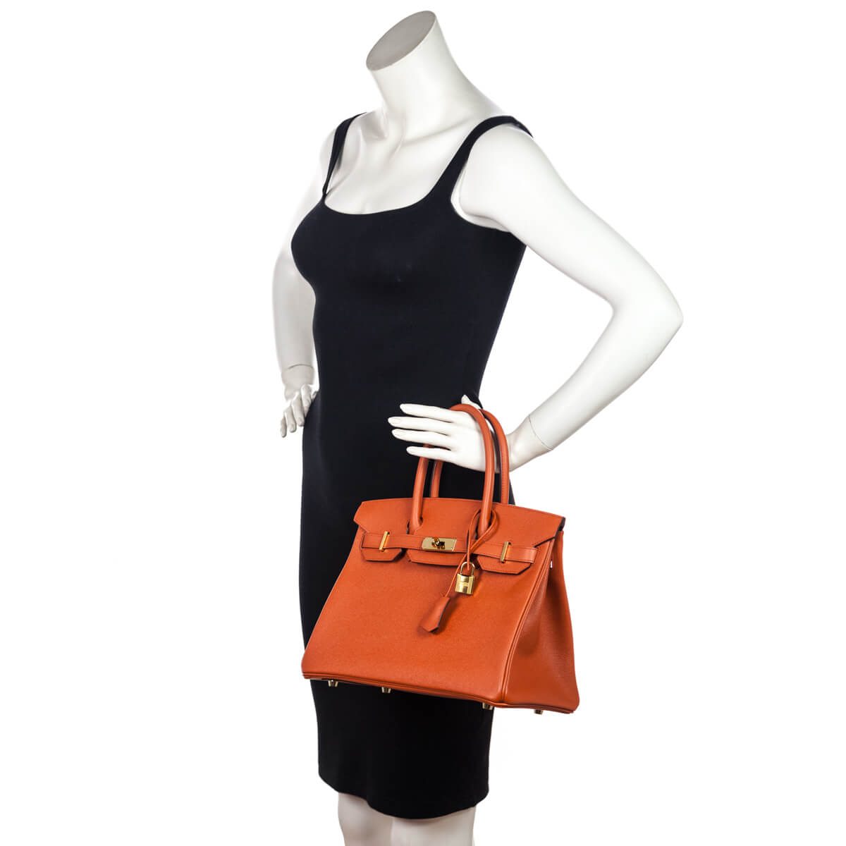 Orange Terre Battue Epsom Birkin 30 — Kovancy