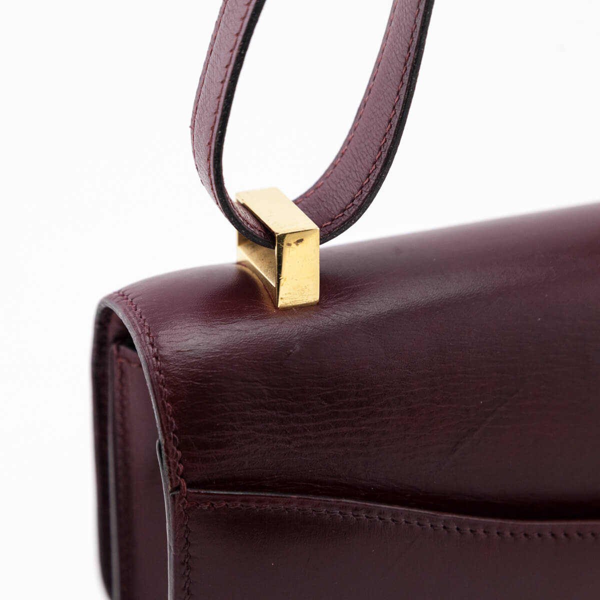 Rouge H Box Calf Vintage Constance 23 — Kovancy