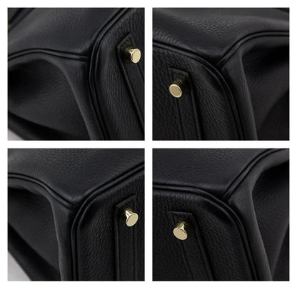Hermes Black Clemence Birkin 30