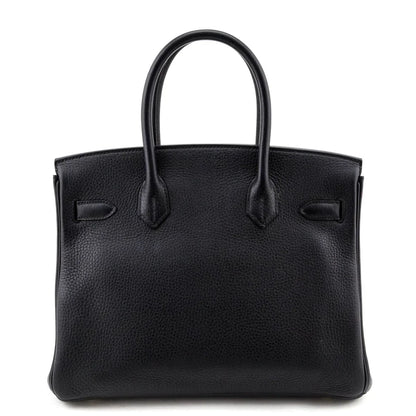 Hermes Black Clemence Birkin 30