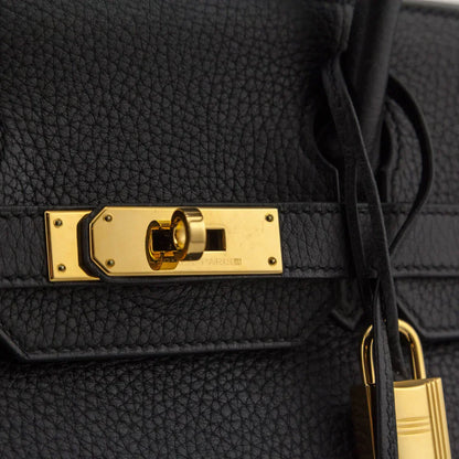 Hermes Black Clemence Birkin 30