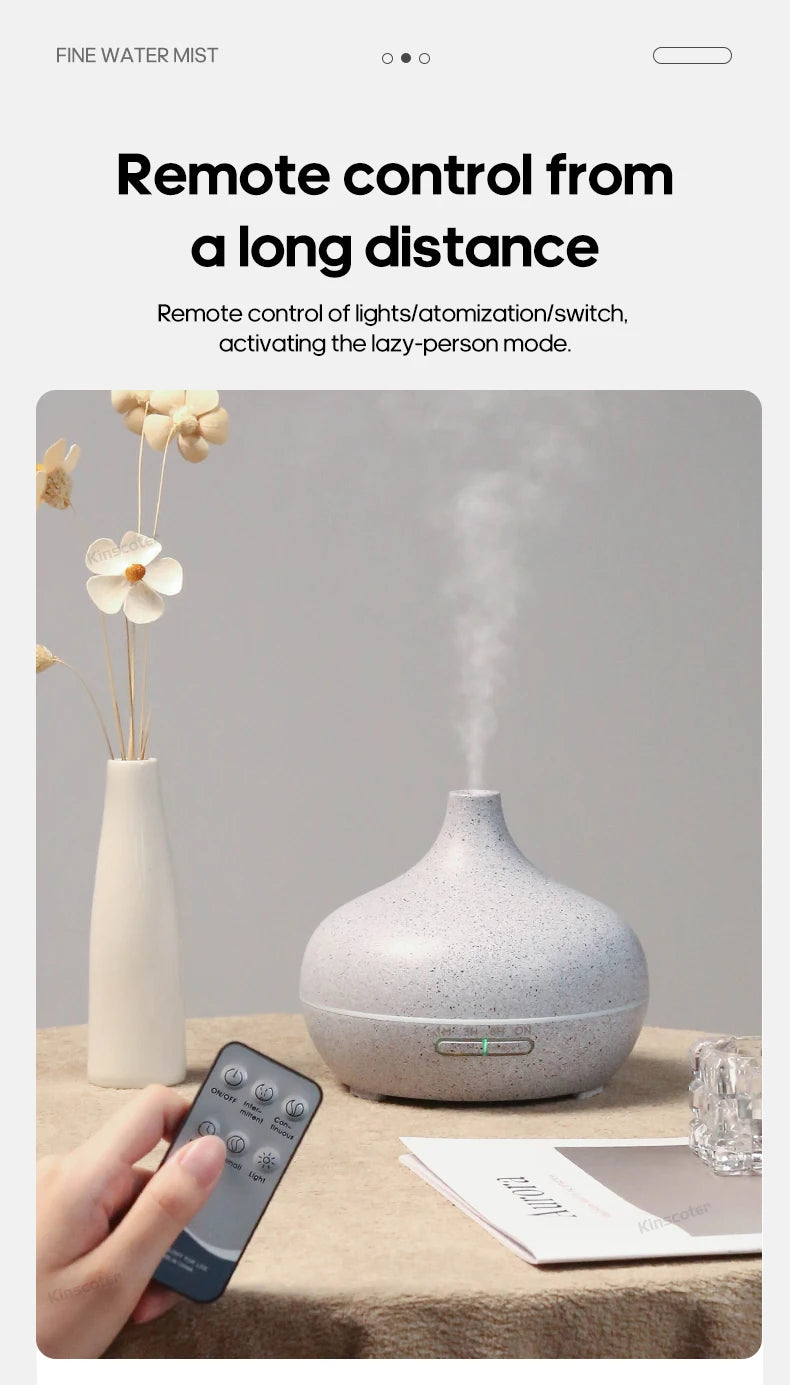 Kovancy Essence Atmos — Wood Grain Aromatherapy Diffuser & Ultrasonic Humidifier - Kovancy