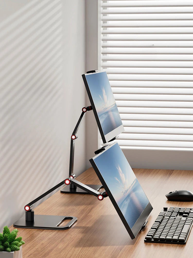 Kovancy Vertex Universal Monitor Mount — 17" Expandable Vertical Display Base - Kovancy