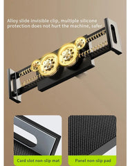 Kovancy Axis Low-Profile Desktop Mount — 360° Rotating Vesa-Free Tablet Station - Kovancy