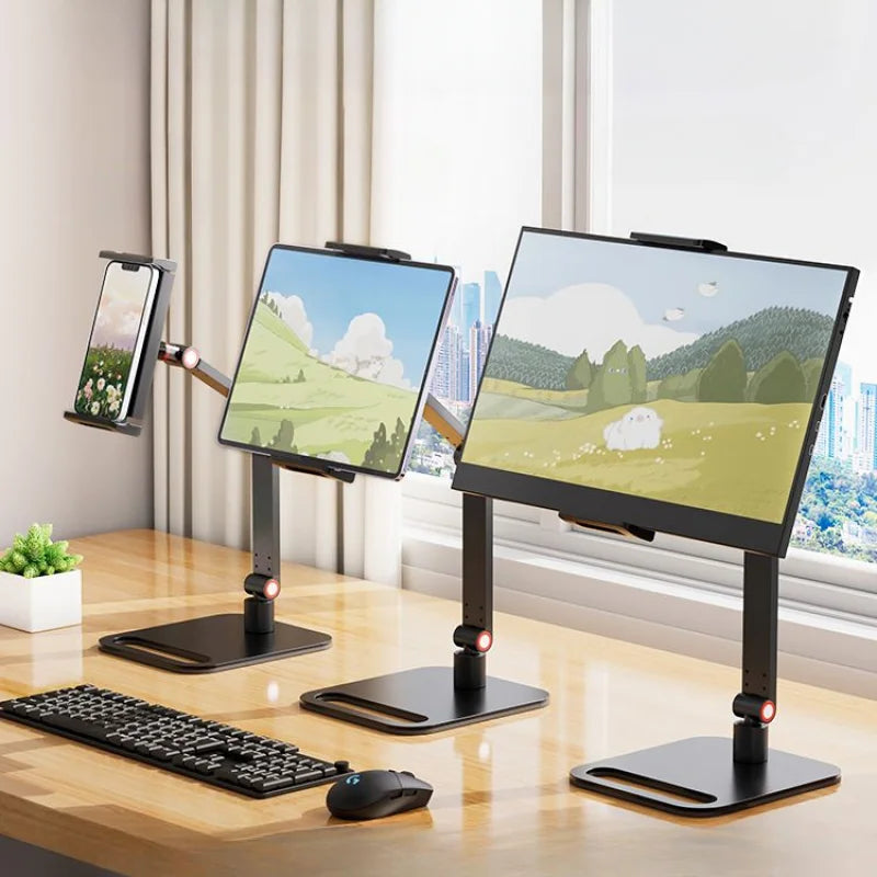 Kovancy Vertex Universal Monitor Mount — 17" Expandable Vertical Display Base - Kovancy