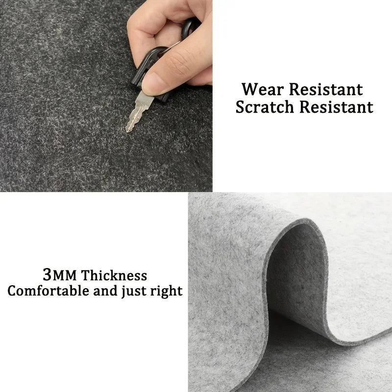 Kovancy Heritage Merino Wool Desk Mat — Luxury Felt Workspace Protector - Kovancy