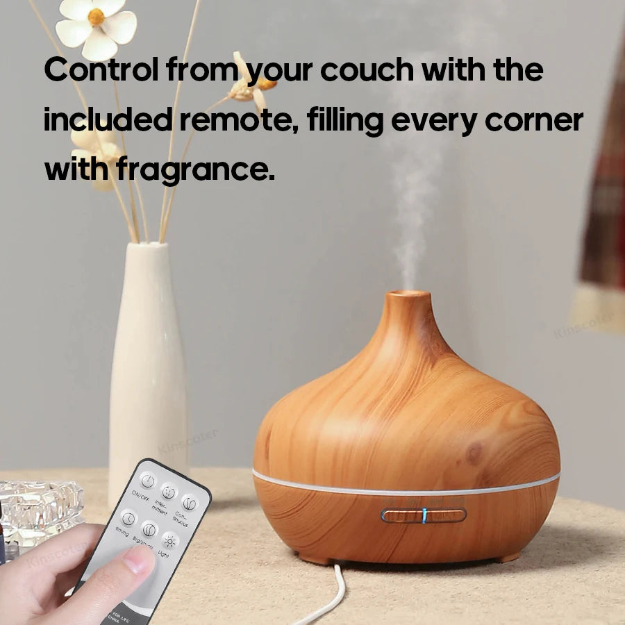 Kovancy Essence Atmos — Wood Grain Aromatherapy Diffuser & Ultrasonic Humidifier - Kovancy