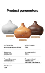 Kovancy Essence Atmos — Wood Grain Aromatherapy Diffuser & Ultrasonic Humidifier - Kovancy