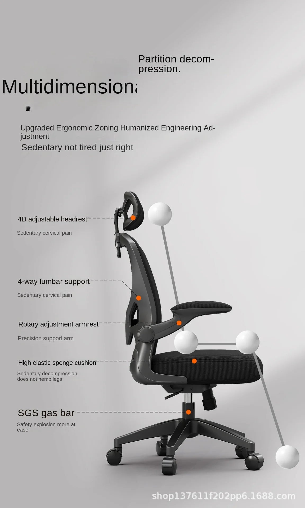 Kovancy Olevo Hybrid — Ergonomic E-Sports & Executive Task Chair - Kovancy