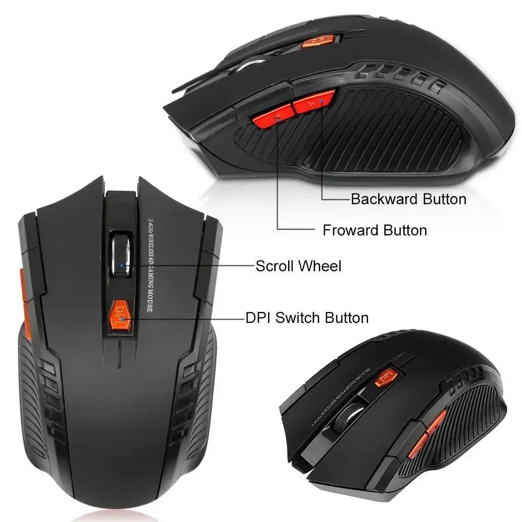 Kovancy Stealth Wireless Mouse — Minimalist 1600 DPI Optical Sensor - Kovancy
