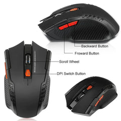 Kovancy Stealth Wireless Mouse — Minimalist 1600 DPI Optical Sensor - Kovancy