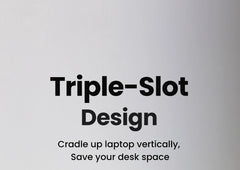 Kovancy Nexus Vertical Stand — Triple-Slot Aluminum Docking Station - Kovancy