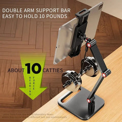 Kovancy Axis Low-Profile Desktop Mount — 360° Rotating Vesa-Free Tablet Station - Kovancy