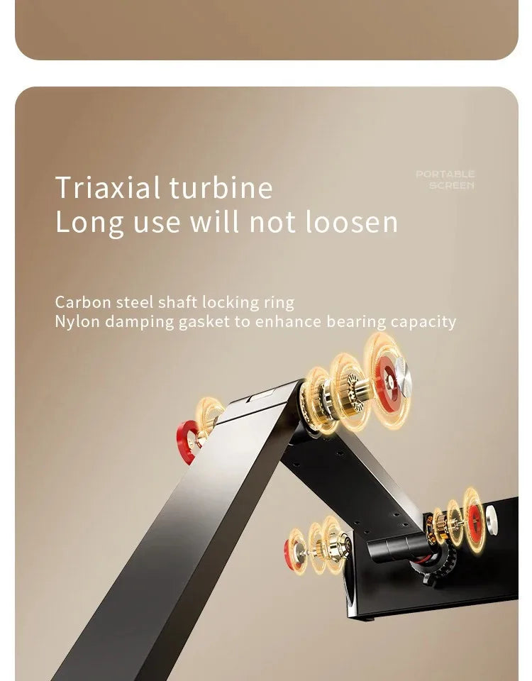 Kovancy Axis Low-Profile Desktop Mount — 360° Rotating Vesa-Free Tablet Station - Kovancy