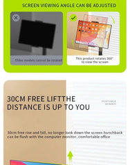 Kovancy Axis Low-Profile Desktop Mount — 360° Rotating Vesa-Free Tablet Station - Kovancy