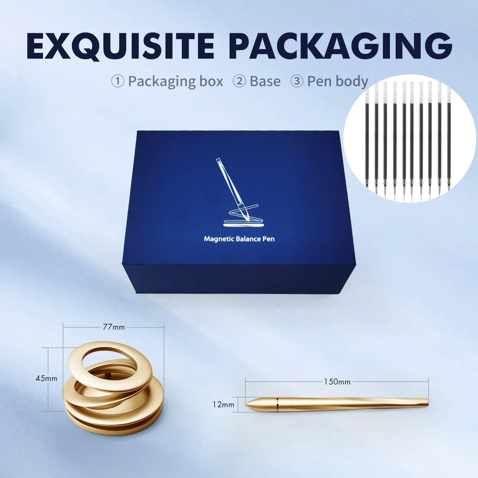 Kovancy Gravitas Levitating Pen — Kinetic Silver Edition - Kovancy