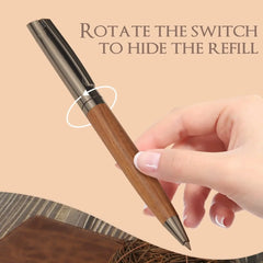 Kovancy Heritage Ballpoint Pen — Walnut & Gunmetal Edition - Kovancy