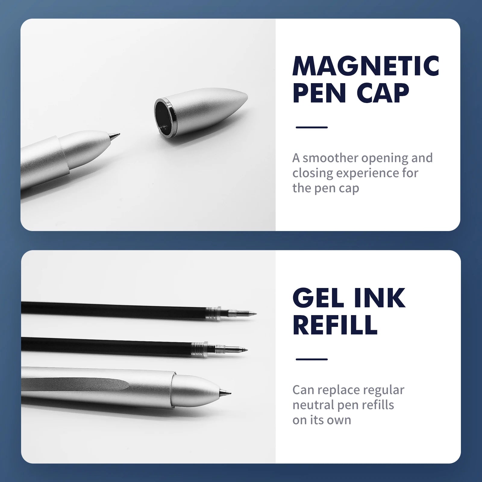 Kovancy Gravitas Levitating Pen — Kinetic Silver Edition - Kovancy