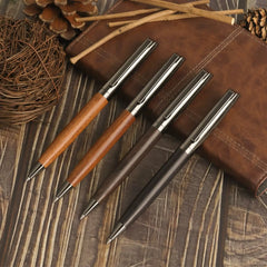 Kovancy Heritage Ballpoint Pen — Walnut & Gunmetal Edition - Kovancy