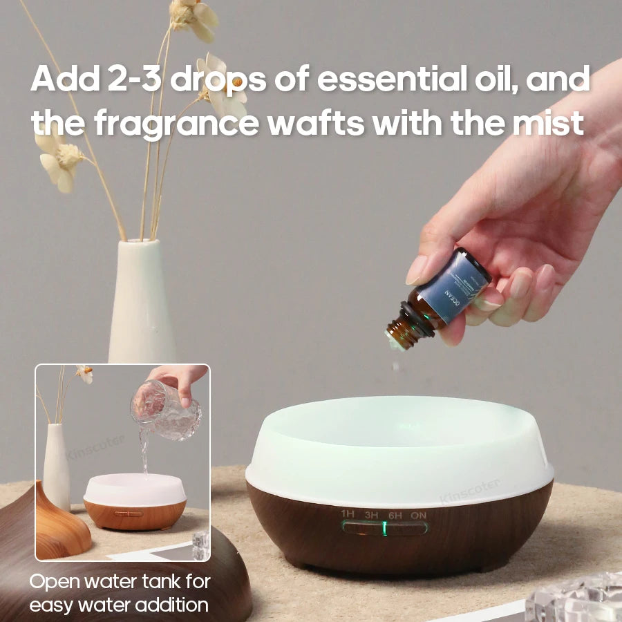 Kovancy Essence Atmos — Wood Grain Aromatherapy Diffuser & Ultrasonic Humidifier - Kovancy