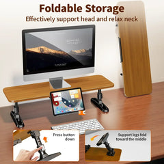 Kovancy Artisan Monitor Riser — Solid Walnut & Industrial Steel Edition - Kovancy