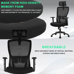 Kovancy Durrafy Architect — Full-Mesh Ergonomic Office Chair with 3D Headrest - Kovancy