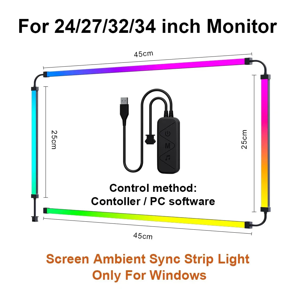 Kovancy Prism Sync — Smart Ambient Monitor Backlight | RGB Screen Sync - Kovancy