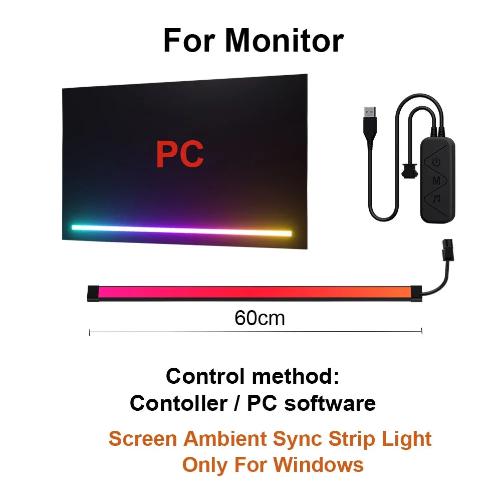 Kovancy Prism Sync — Smart Ambient Monitor Backlight | RGB Screen Sync - Kovancy
