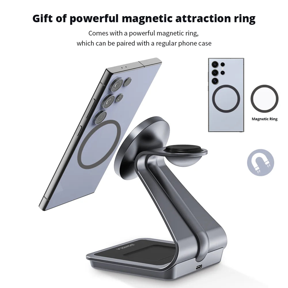 Kovancy Nexus 3-in-1 Magnetic Station — 25W Fast Charging Samsung Edition - Kovancy
