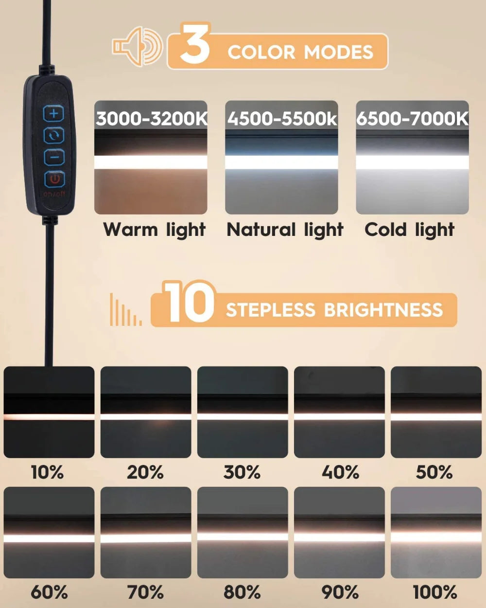 Kovancy Lumina Arch — Professional Swing Arm Desk Lamp (10W Eye-Caring LED) - Kovancy