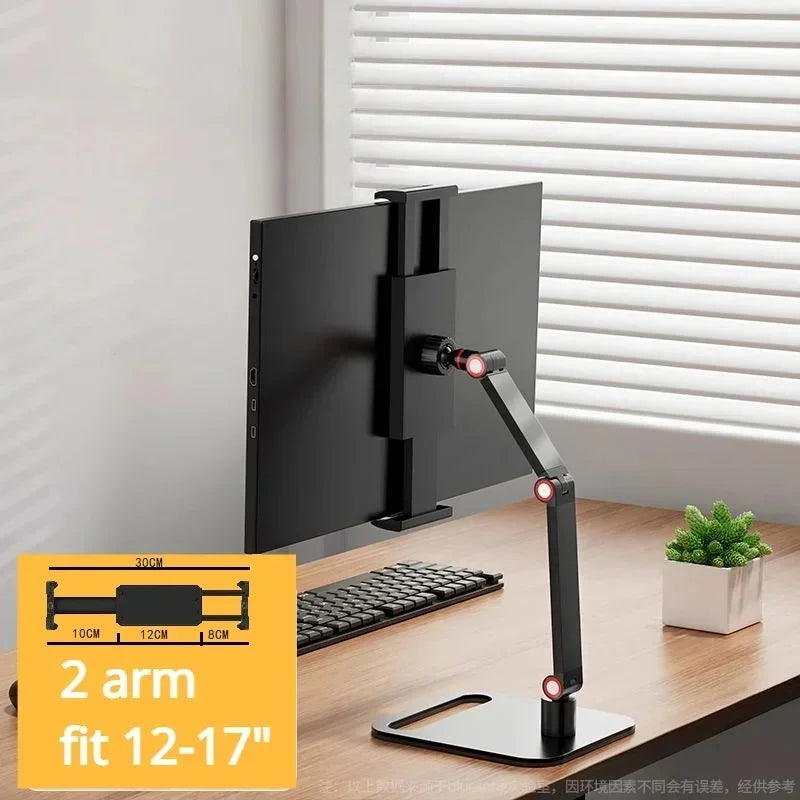 Kovancy Vertex Universal Monitor Mount — 17" Expandable Vertical Display Base - Kovancy