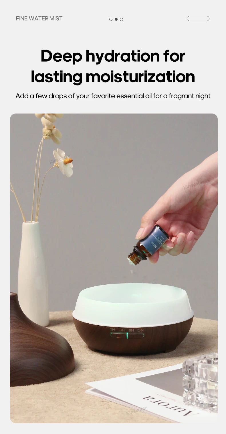 Kovancy Essence Atmos — Wood Grain Aromatherapy Diffuser & Ultrasonic Humidifier - Kovancy