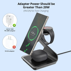 Kovancy Nexus 3-in-1 Magnetic Station — 25W Fast Charging Samsung Edition - Kovancy