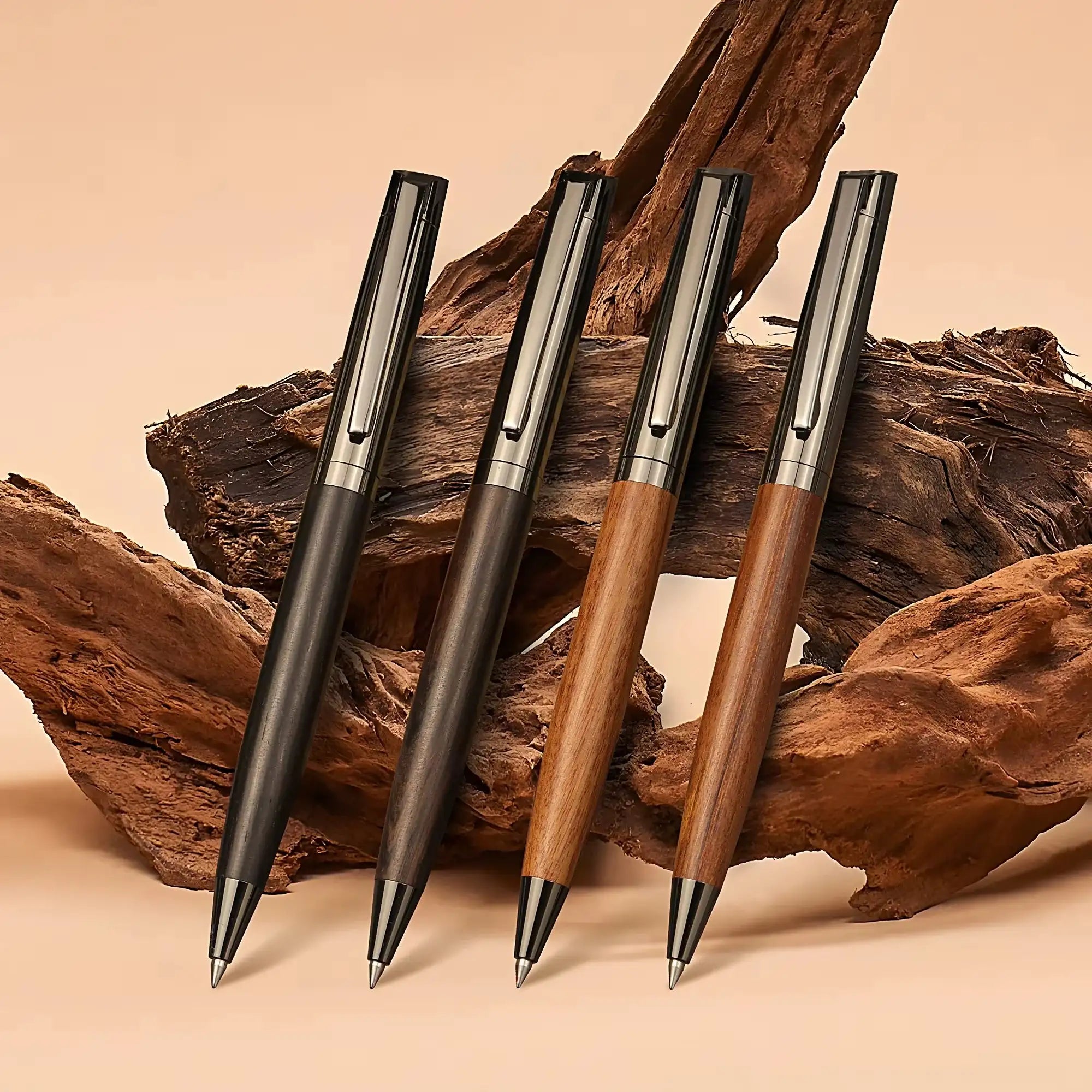 Kovancy Heritage Ballpoint Pen — Walnut & Gunmetal Edition - Kovancy