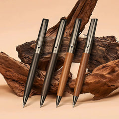 Kovancy Heritage Ballpoint Pen — Walnut & Gunmetal Edition - Kovancy