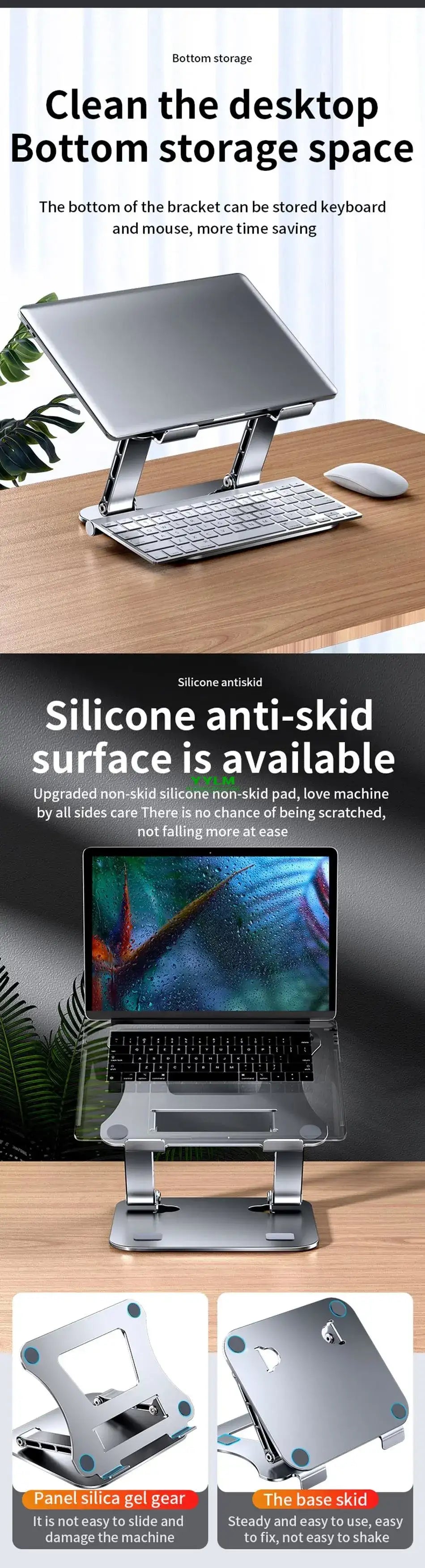 Kovancy Vanguard Max — Universal Alloy Support for Laptops & Tablets (Up to 17") - Kovancy