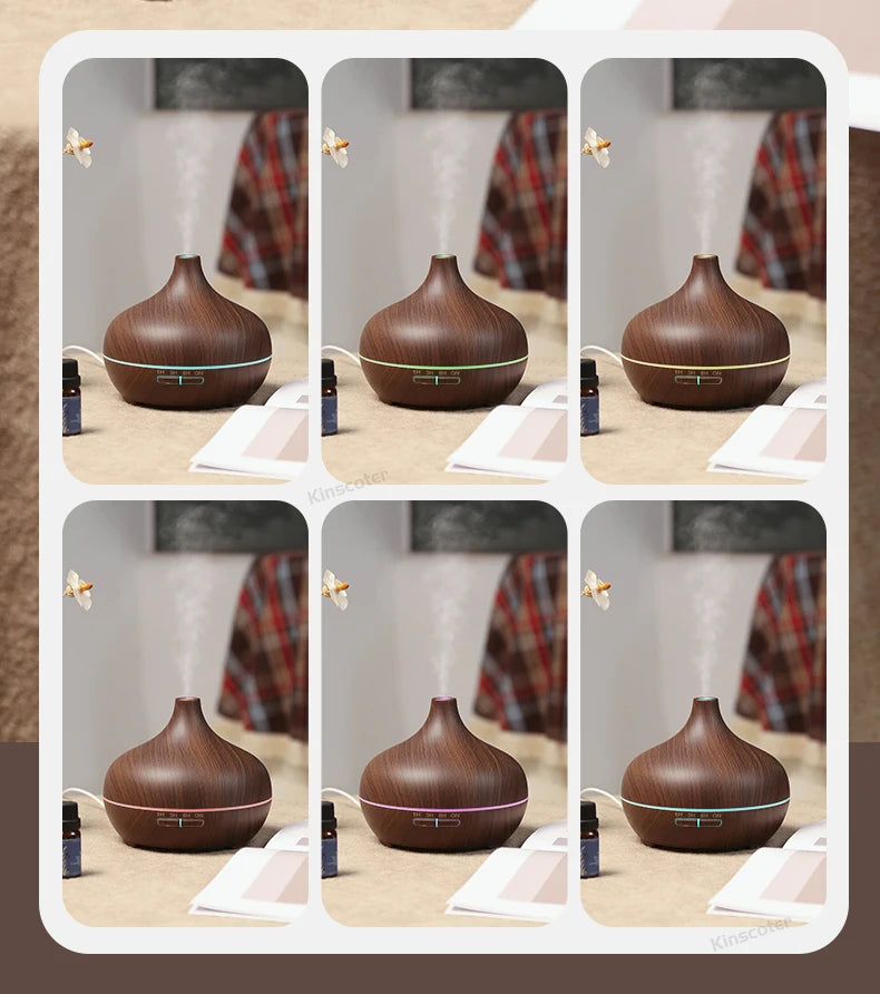 Kovancy Essence Atmos — Wood Grain Aromatherapy Diffuser & Ultrasonic Humidifier - Kovancy