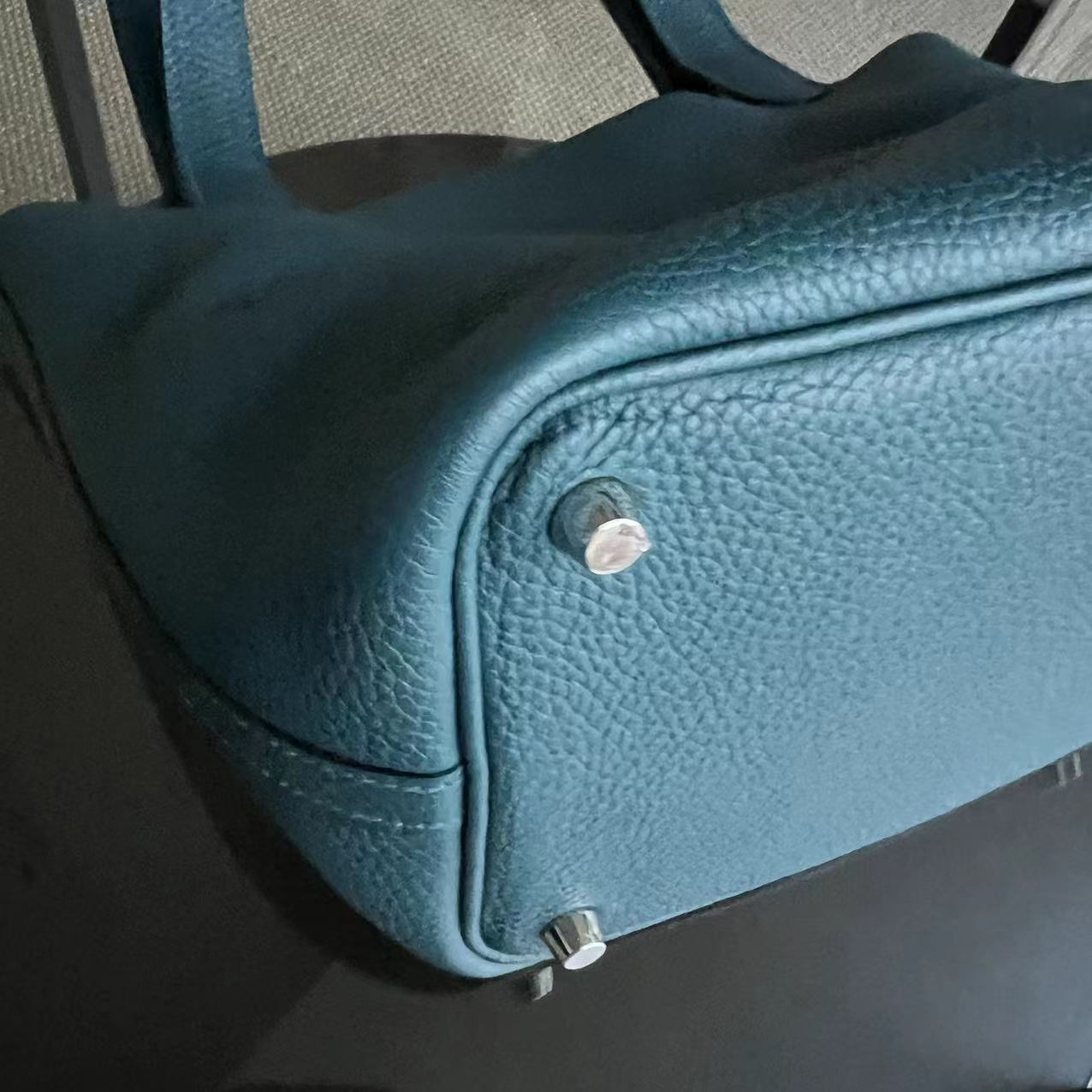 Picotin 18 - Clémence TC Stamp A Bleu Quincaillerie Argent — Kovancy