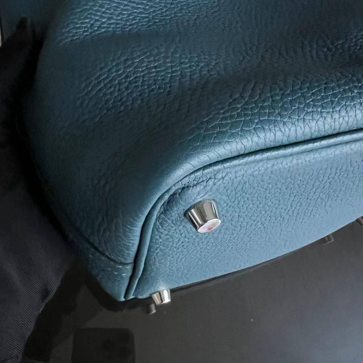 Picotin 18 - Clémence TC Stamp A Bleu Quincaillerie Argent — Kovancy
