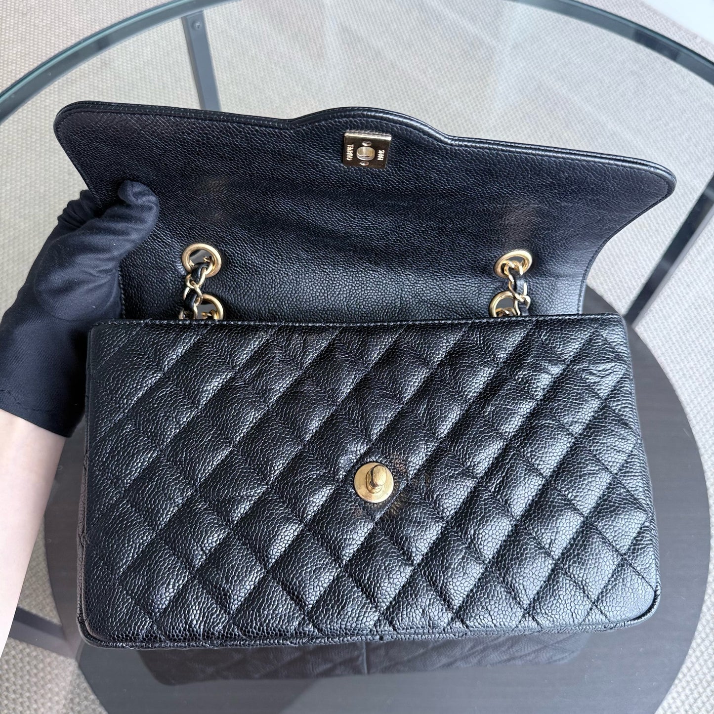 Sac à rabat bicolore saisonnier de taille moyenne — Kovancy