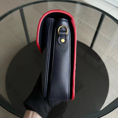 LV Pochette Metis Calfskin Empreinte Marine Rouge Matériel Doré Louis Vuitton