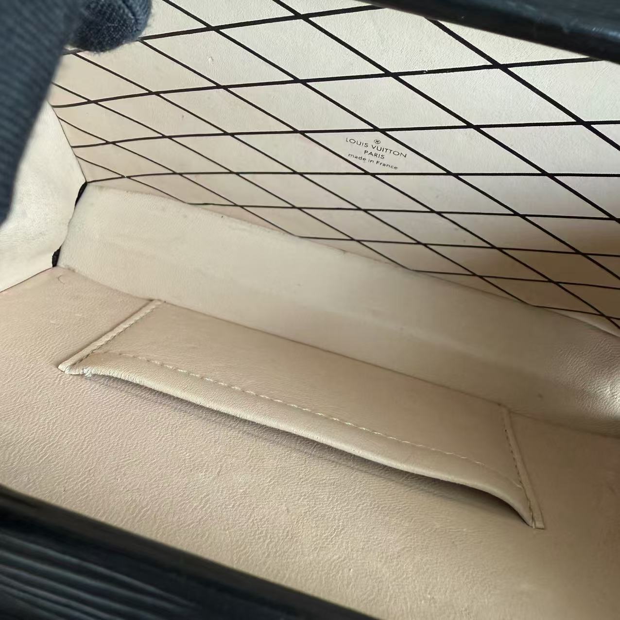 Petite Malle - Sac bandoulière en cuir noir EPI - Kovancy
